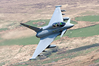 RAF Typhoon Low Level Photograph from the Mach Loop (LFA 7)