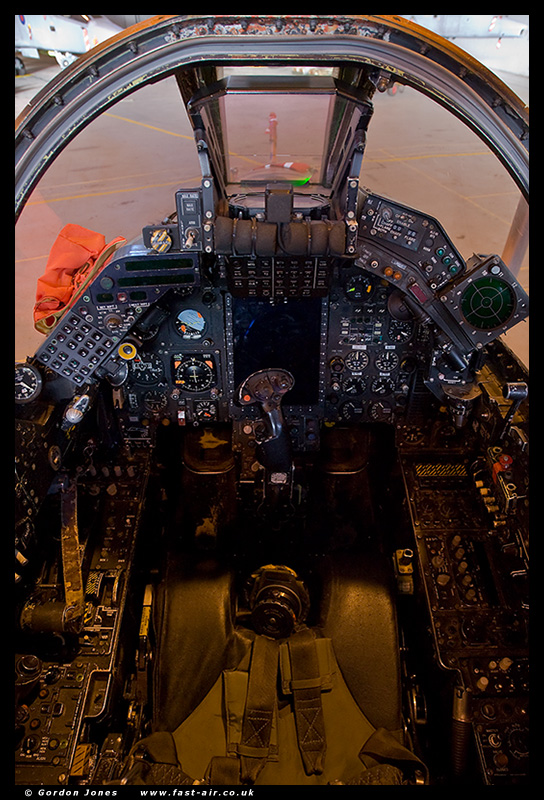6 Sqn Jaguar GR3A XX119 Spotty Special cockpit