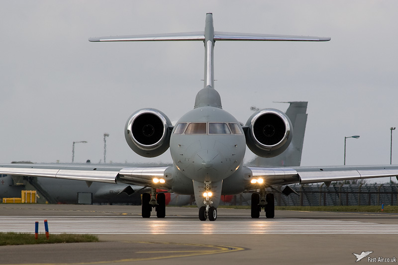 RAF Sentinel R1 ASTOR ZJ694 5 Sqn head on