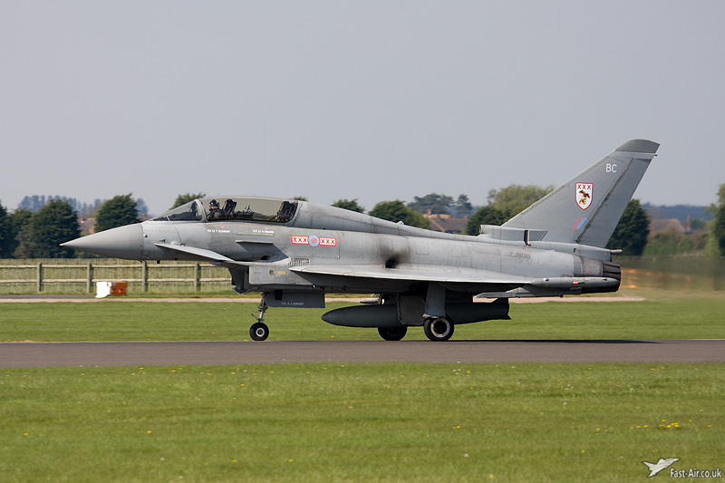 RAF Typhoon T1 ZJ800 performance take off photo