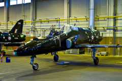 Hawk T1 XX290 in storage at RAF Shawbury