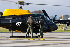 A crew change at RAF Shawbury