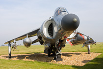 Preserved Sea Harriers at RAF Cottesmore