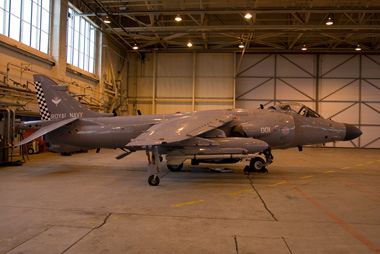 Sea Harrier FA2 ZH800 at Cottesmore as part of the Falklands 25 event