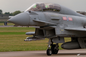 Typhoon T3 ZJ801 on the taxiway